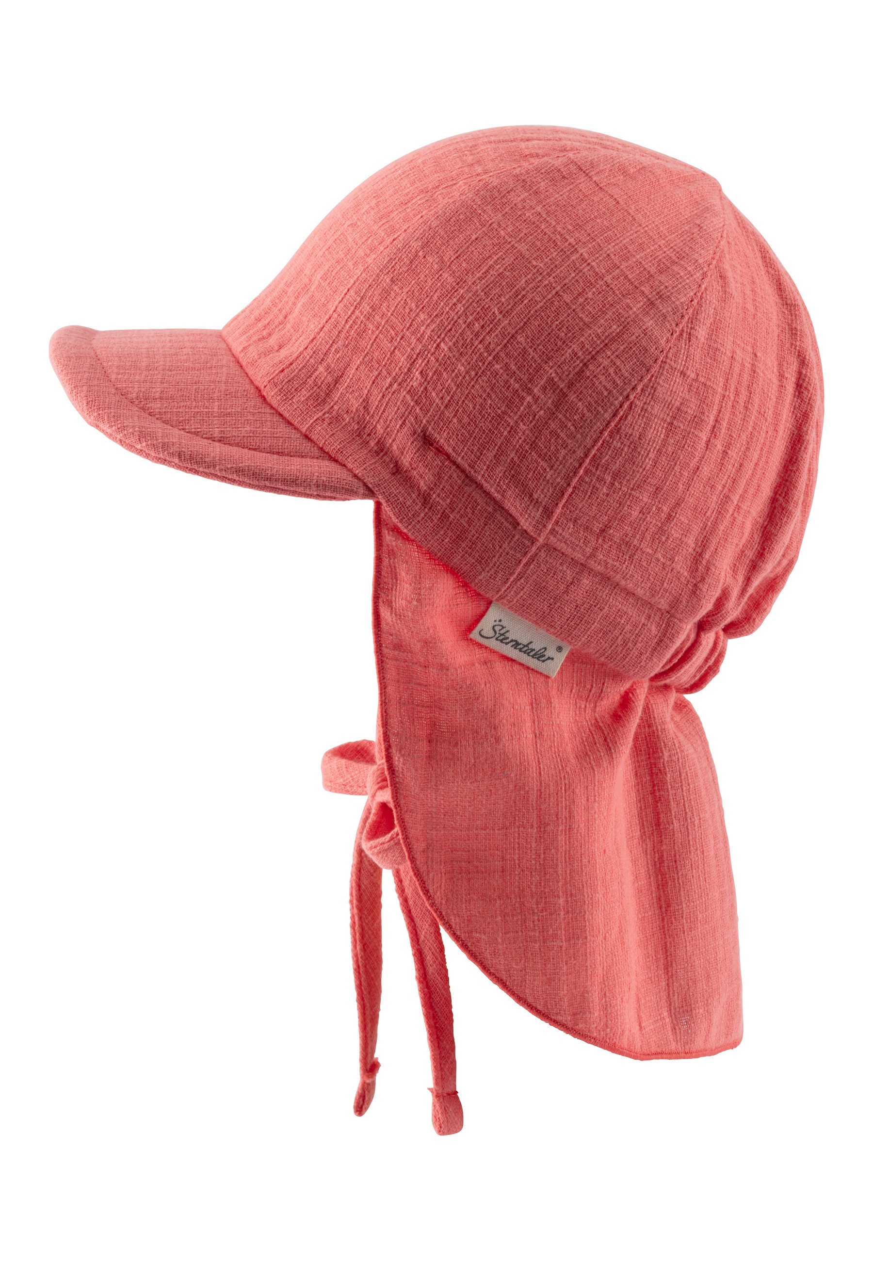 Sterntaler® Schirmmütze Schirmmütze mit Nackenschutz uni (1-St)