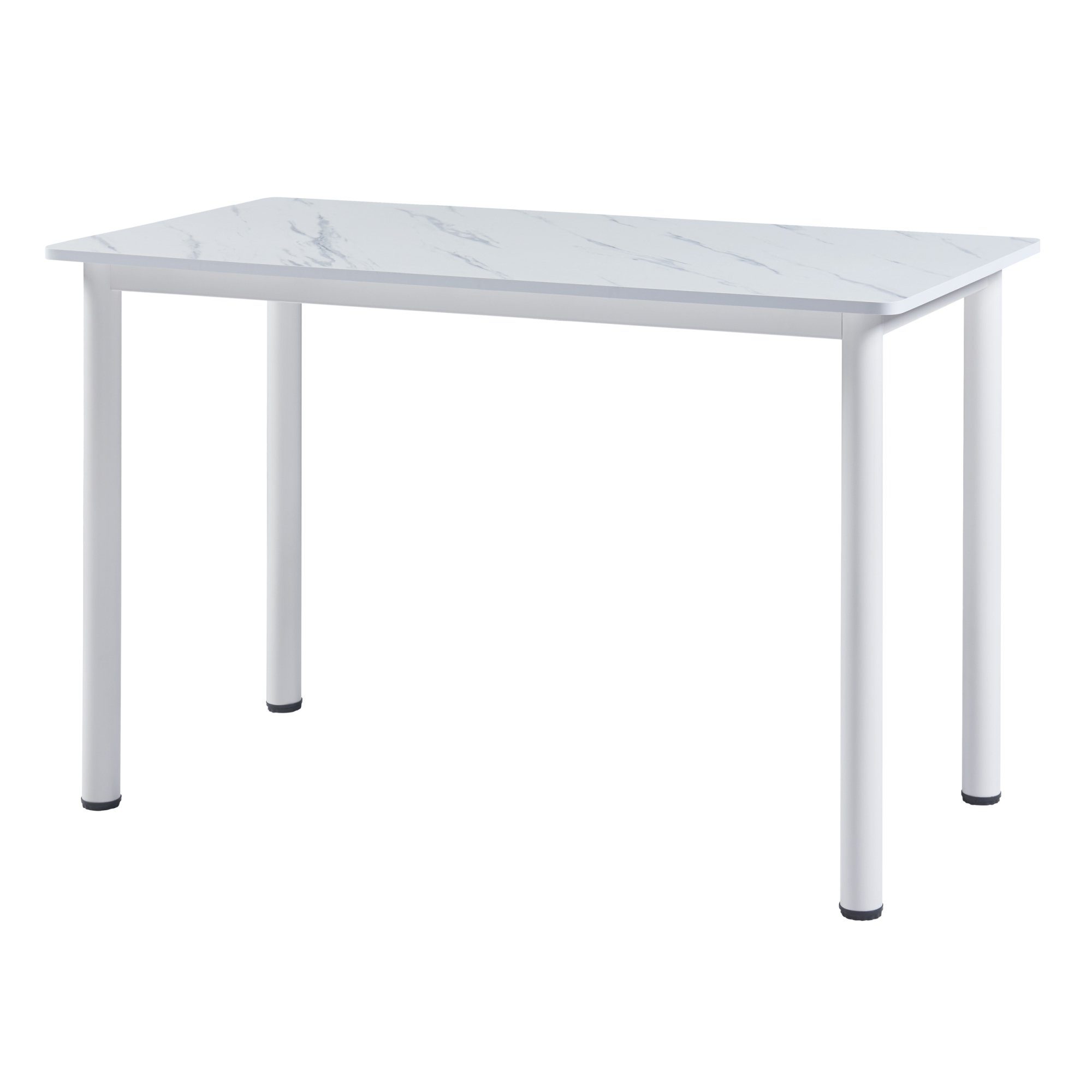 en.casa Esstisch, »Tammela« für 4 Personen 120x60 cm Marmoroptik weiß günstig online kaufen