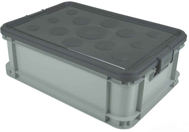 Gies Aufbewahrungsbox »ecoLine« (Set, 4 St), 30 Liter, Recycling-Kunststoff