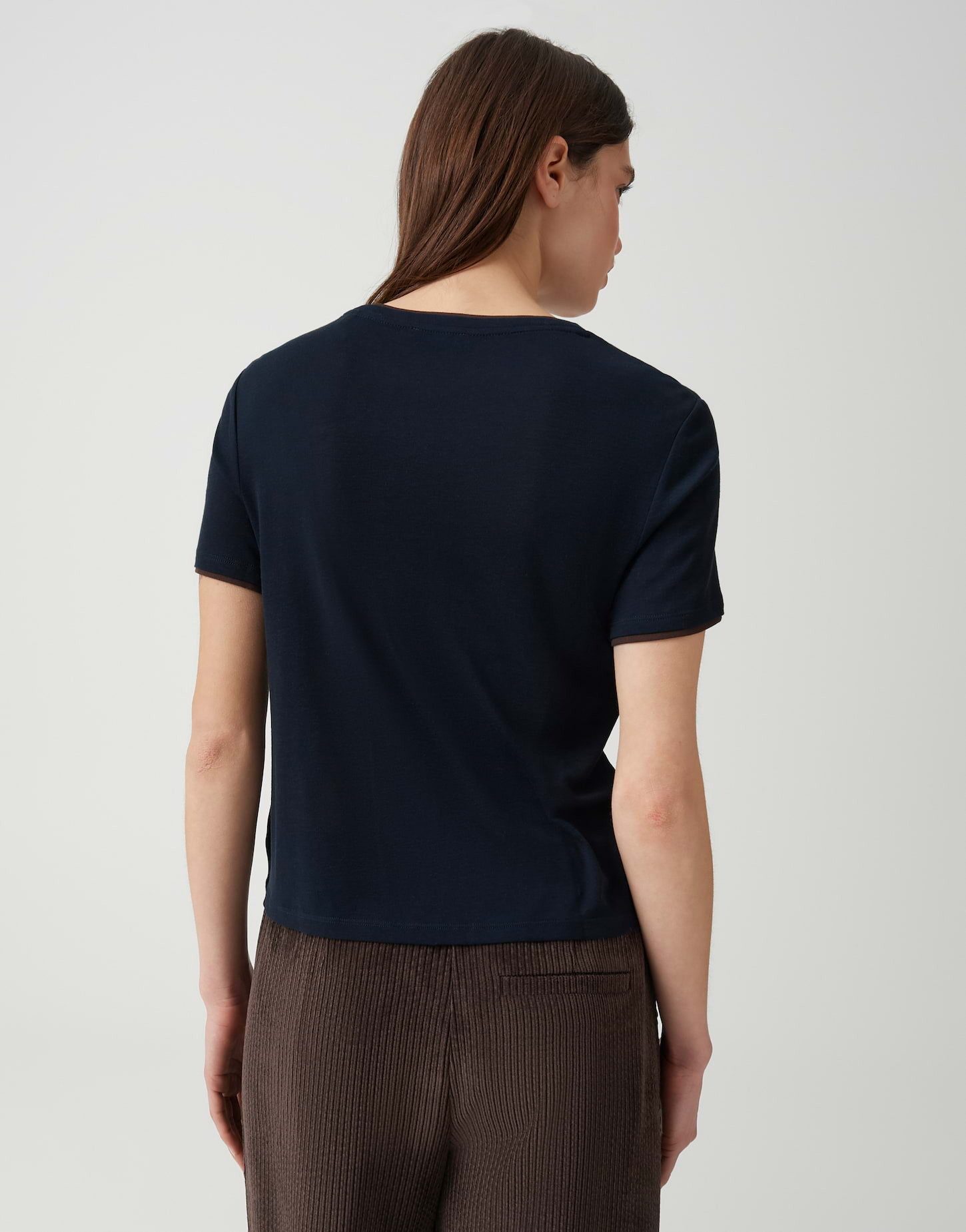 OPUS T-Shirt mit kontrastfarbener Paspel Leichte Qualität mit modernem Akzent