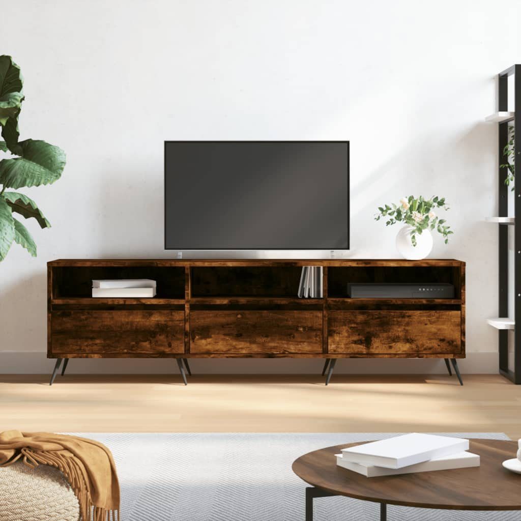 furnicato TV-Schrank Räuchereiche 150x30x44,5 cm Holzwerkstoff