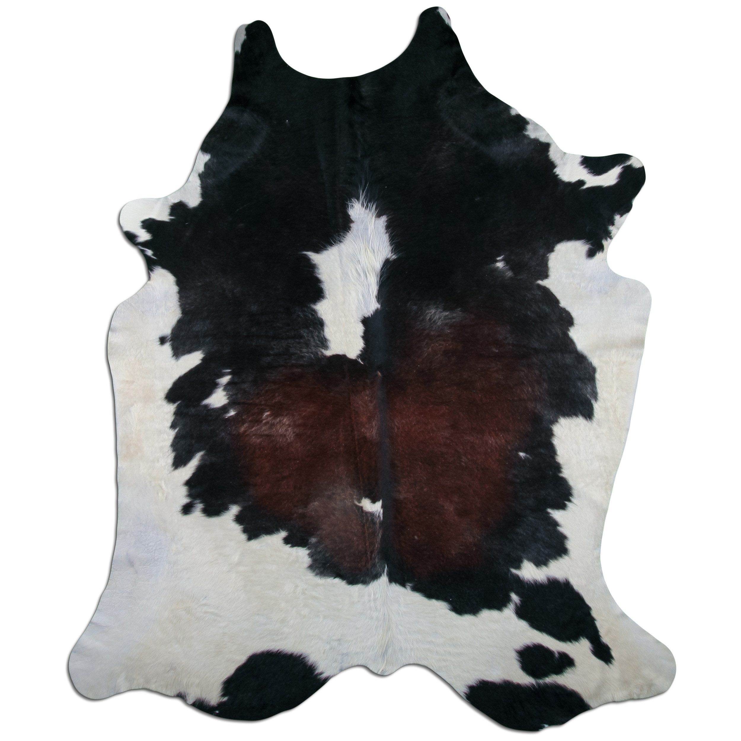Livorio Fellteppich - tricolor, Kuhfell, Premium Kuhfell Teppich,Rinderfell,Echtfell
