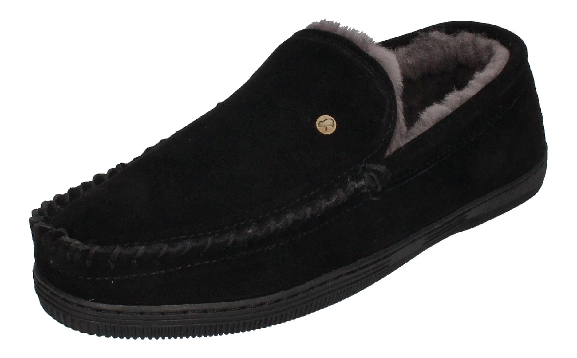 WARMBAT Grizzly Suede GRZ4410-99 Hausschuh Black