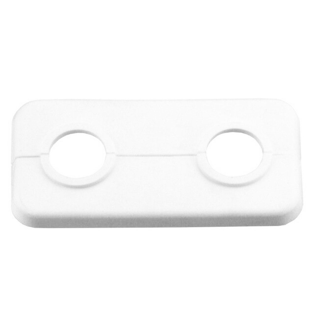 CORNAT Heizungsverkleidung Cornat T384001 Kunststoff Doppel Klapprosette, 2 Stück,18 mm