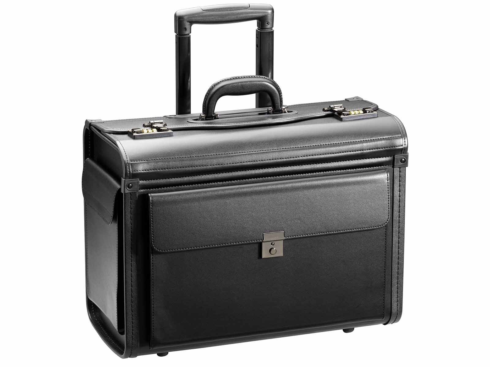 D&N Aktentasche 2879 Pilotenkoffer Trolley schwarz ca. 48 x 36 x 23 cm, ca. 39 Liter (1-tlg)