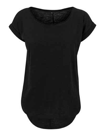 Build Your Brand T-Shirt »1er/2er Pack Damen Long Slub T-Shirt für Frauen u. Mädchen« (1-tlg) Gr. XS bis 5XL, 100% Baumwolle