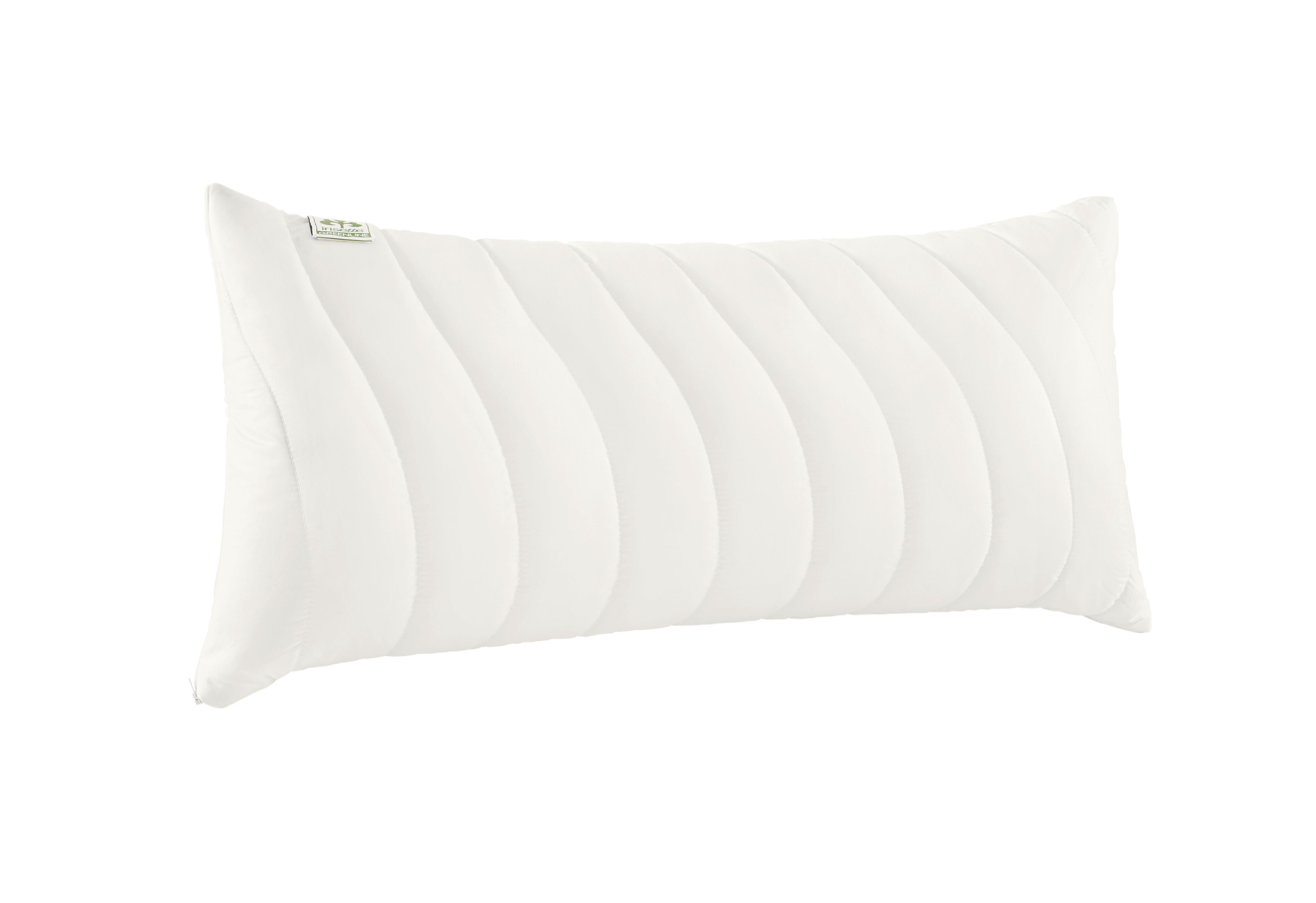 irisette GREENLINE Kopfkissen Kissen Irisette Greenline Megafil® Bio, Füllung: 100 % Polyester – Megafil® Bio-Faser (Hohlfaserkugeln), Bezug: hautsympathisch, Seitenschläfer, Rückenschläfer, Bauchschläfer, waschbar bis 60°C, allergikergeeignet, umweltbewusste Schläfer