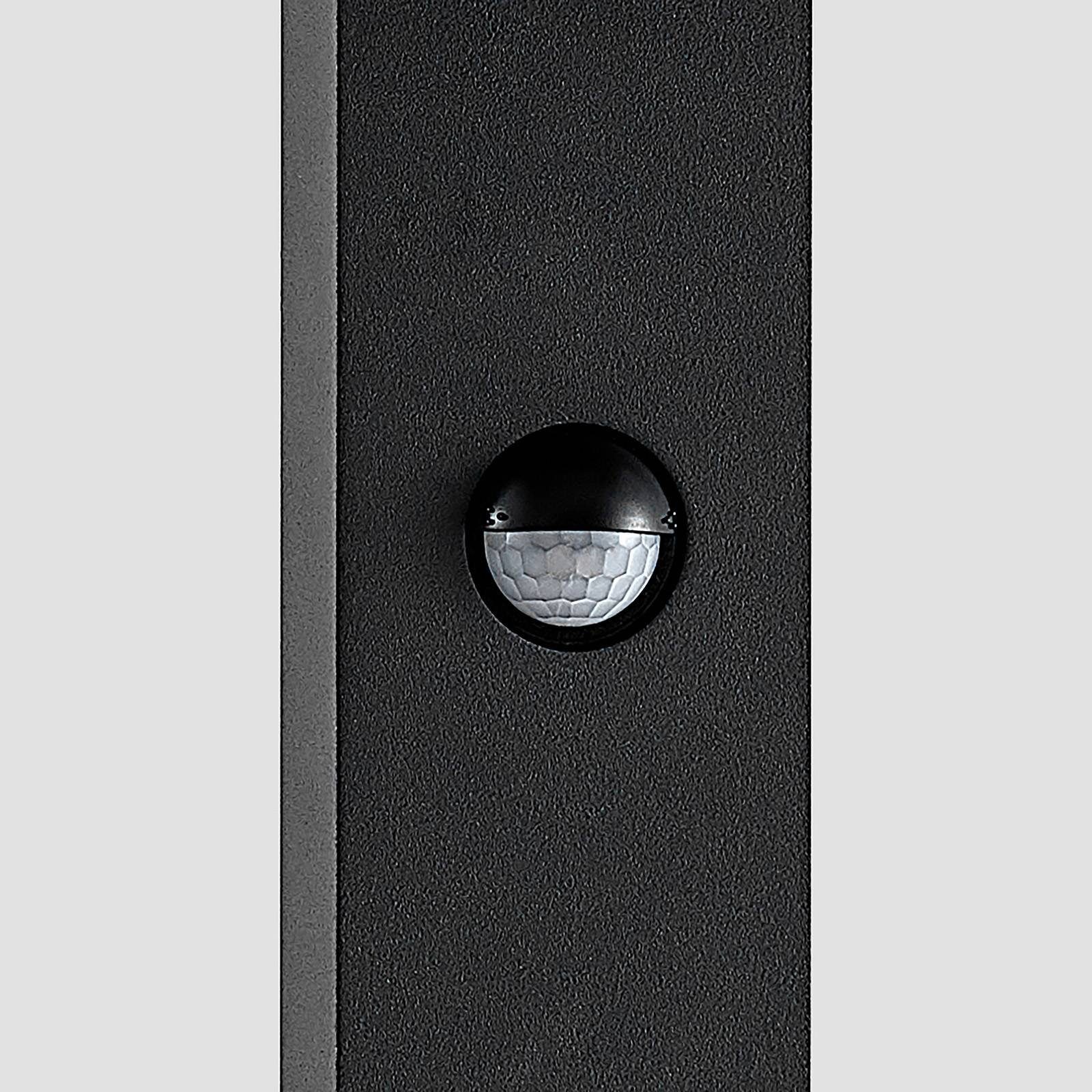 Lucande Aluminium, (RAL Modern, Leuchtmittel 840-M), grafitgrau flammig,mit Glas, Ferda, 1 Pollerleuchte inklusive, nicht