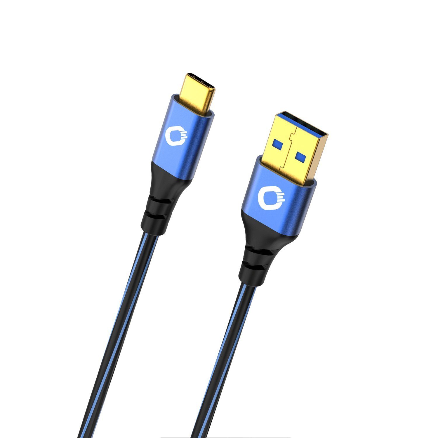 Oehlbach USB Plus C3 USB 3.2 Gen2 Kabel Typ A - Typ C USB-Kabel, USB 3.2 Gen 1 Typ-A, USB Typ-C (200 cm), Anschlusssockel, Effektive Schirmung