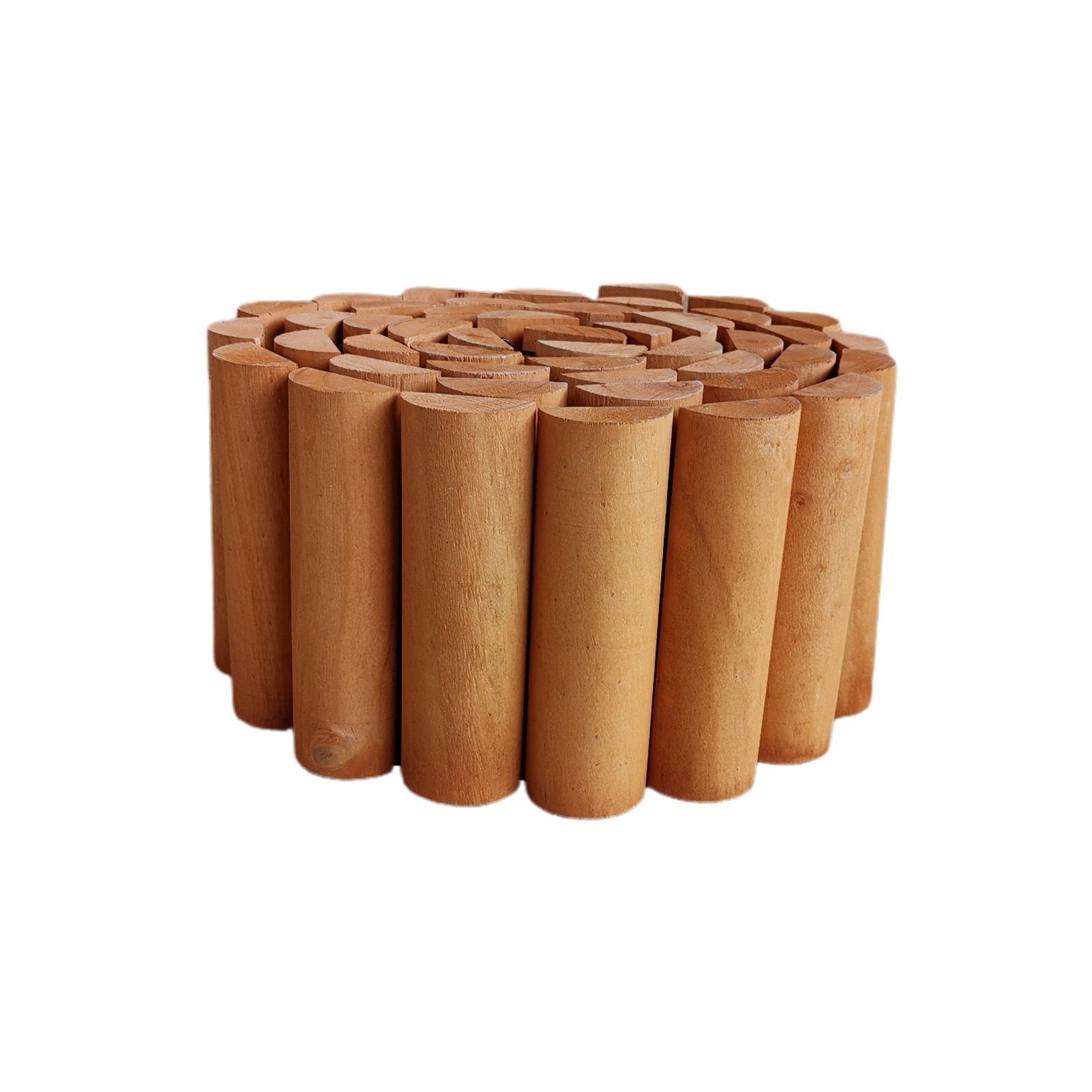 HTI-Line Beetumrandung Beetumrandung Heidi halbrund, Stück, 1 Rolle Beetumrandung, Beetbegrenzung Beeteinfassung Holz