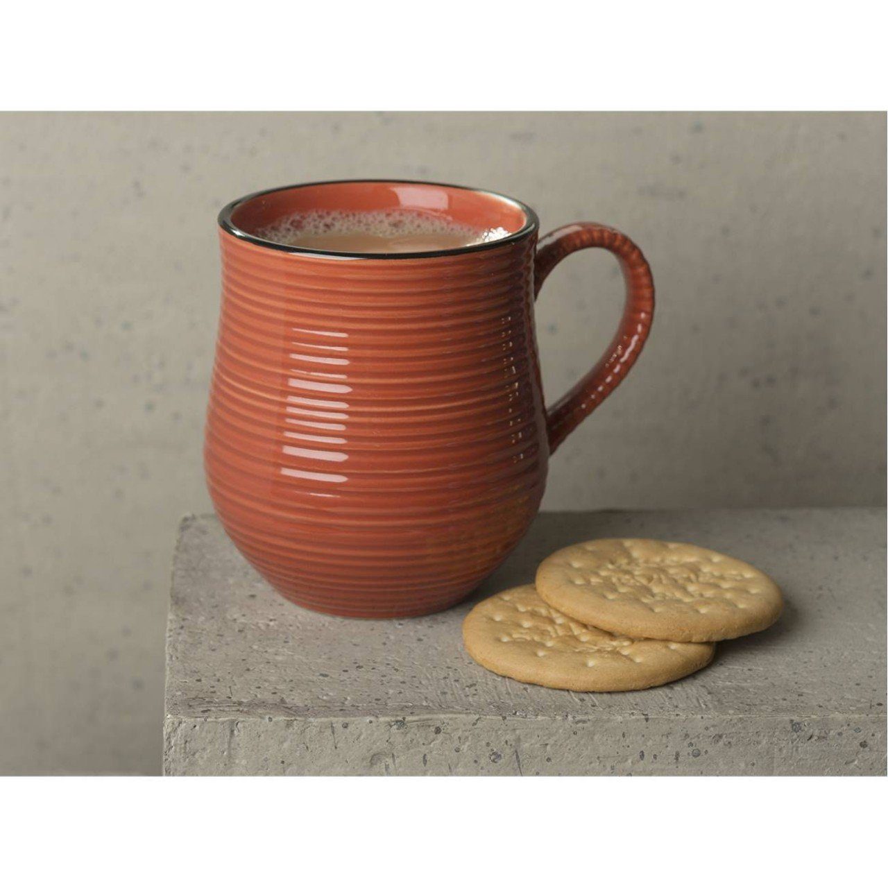 Keramik Keramik, Rot Tops H:10.5cm Creative Becher, D:9cm