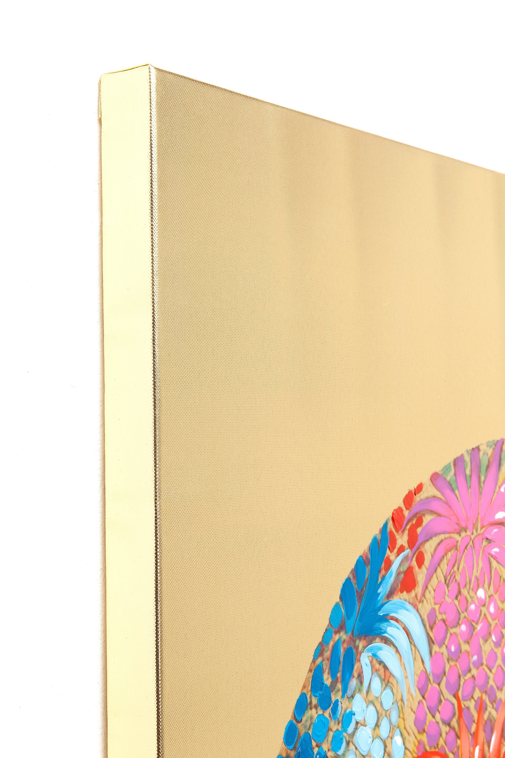 Kare Design Leinwandbild Flower Elefant 50x40cm