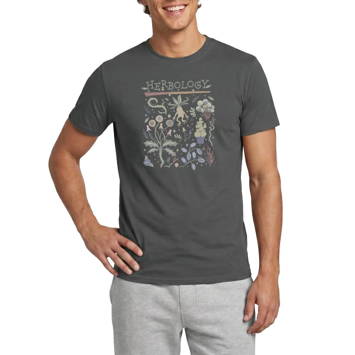 Spreadshirt T-Shirt Harry Potter Herbology Botanische Kräuter Männer T-Shirt (1-tlg)
