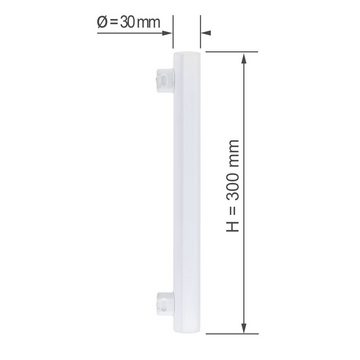 SEBSON LED-Leuchtmittel LED Lampe S14S 30cm 4w warmweiß Linienlampe - 10er Pack