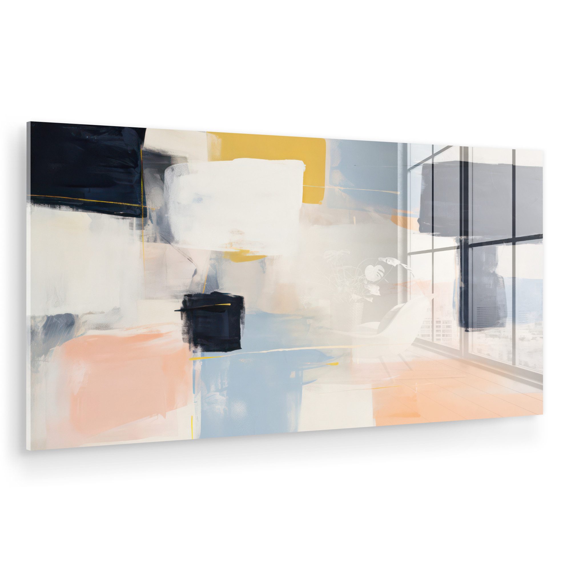 MuchoWow Acrylglasbild Kunst - Weiß - günstig online kaufen