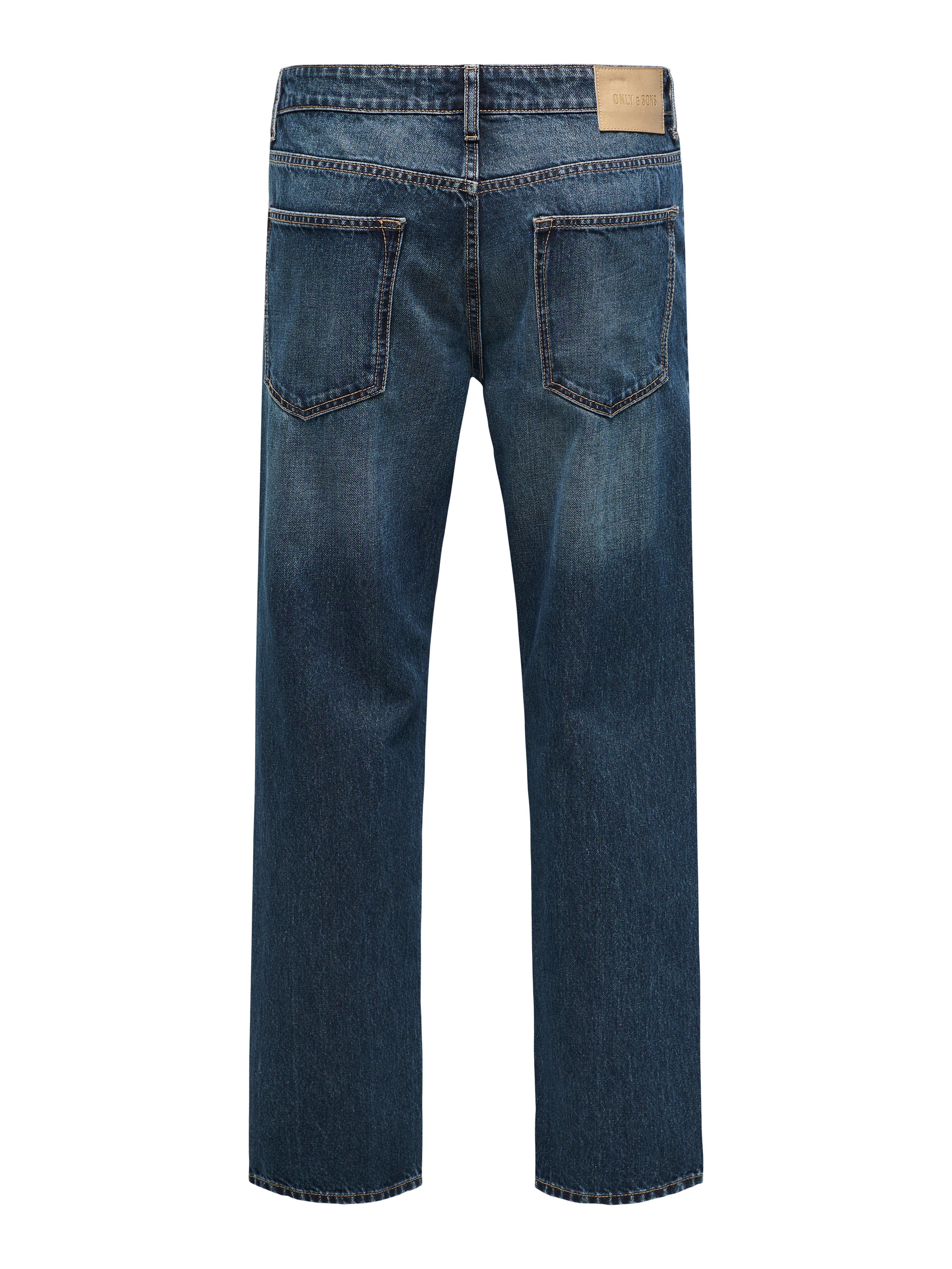 ONLY & SONS Straight-Jeans ONSEDGE STRAIGHT DNM Baumwolle, straight fit – Bild 4 von 4