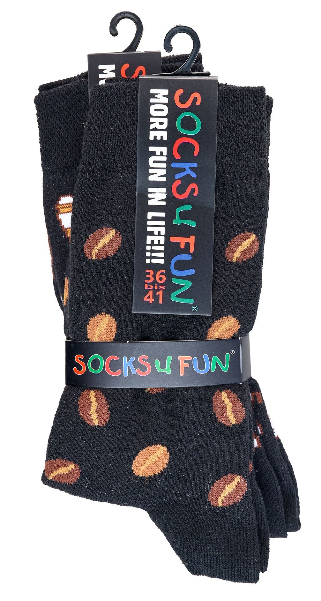 FussFreunde Socken 2 Paar Fun Socken, Spaß mit Socken, viele lustige Motive, Geschenkidee (Set, 2 Paar) handgekettelte Zehennaht, Piqué-Komfortbund
