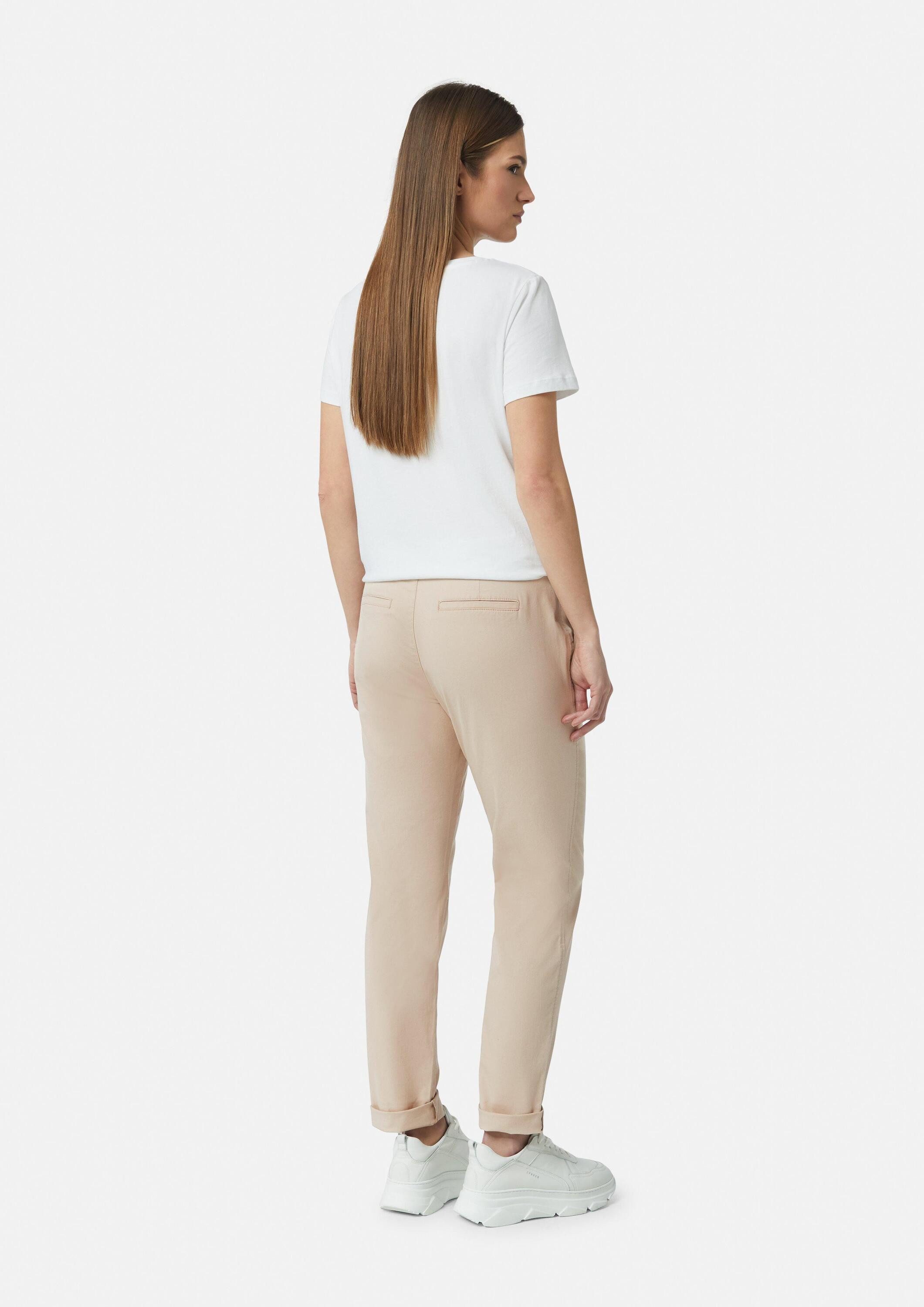 comma Chinos Hose Chinohose mit Kordel-Detail
