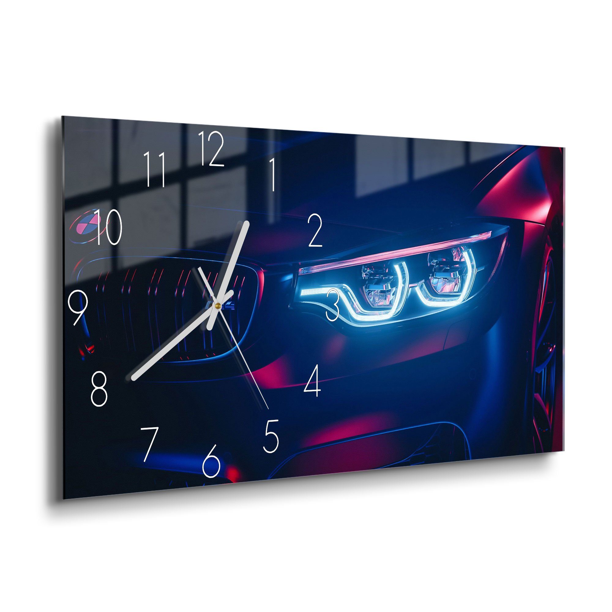 DEQORI Wanduhr 'BWM Frontal Nahaufnahme' (Glas Glasuhr modern Wand Uhr Desi günstig online kaufen