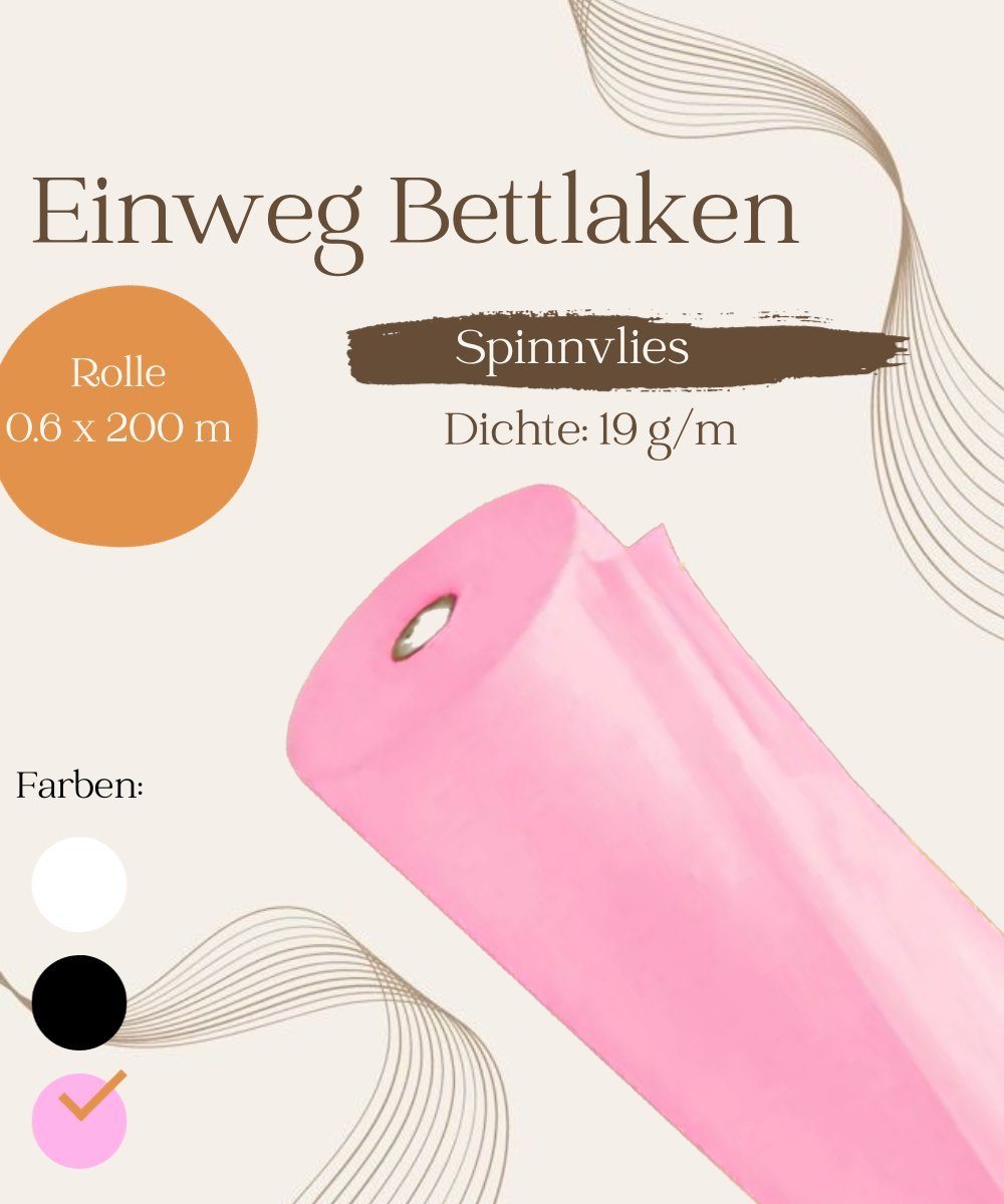 STM Company Bettlaken Einweg Bettlaken in Rolle 0,6x200 m, Gummizug: ohne, günstig online kaufen