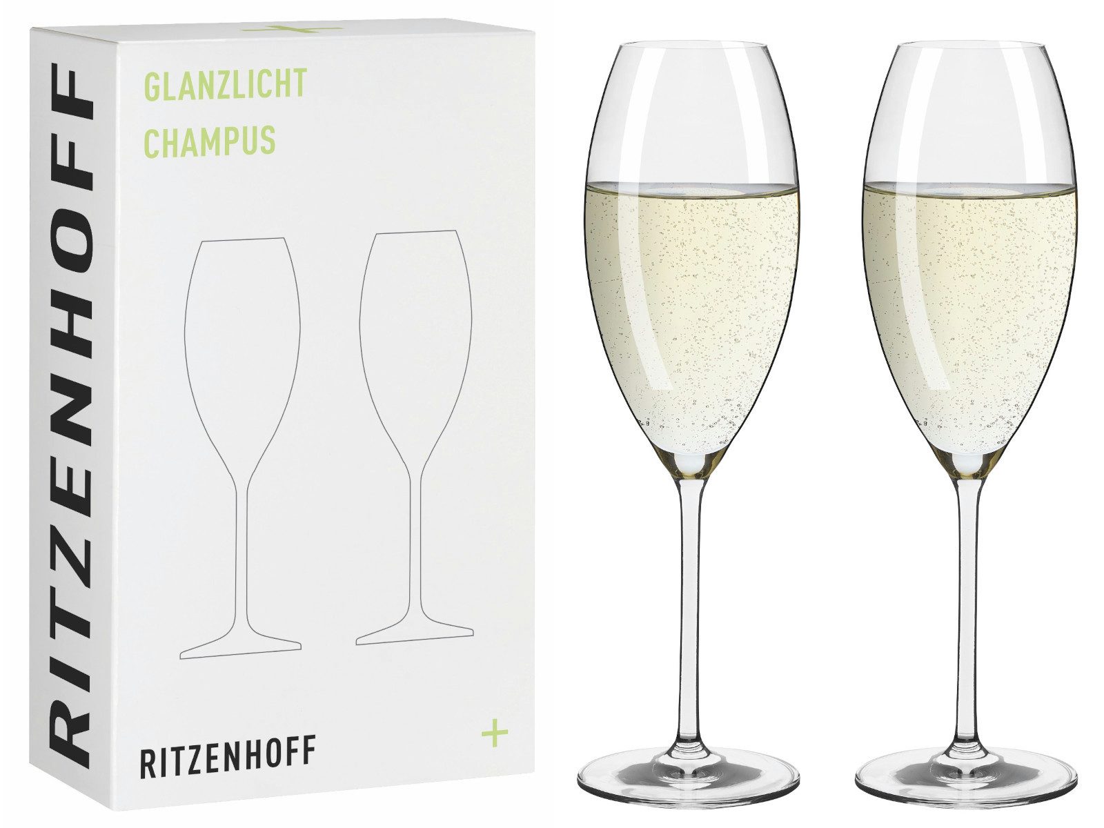 Gläser-Set Glanzlicht Champagnerglas 2er Set H24 #1