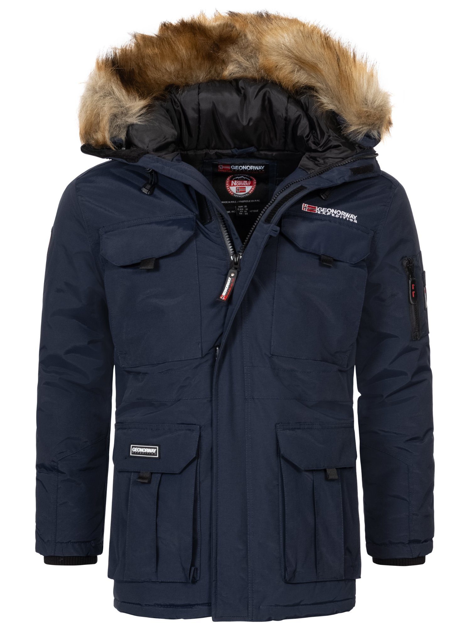 Geo Norway Winterjacke Herren Winterjacke Parka H-363