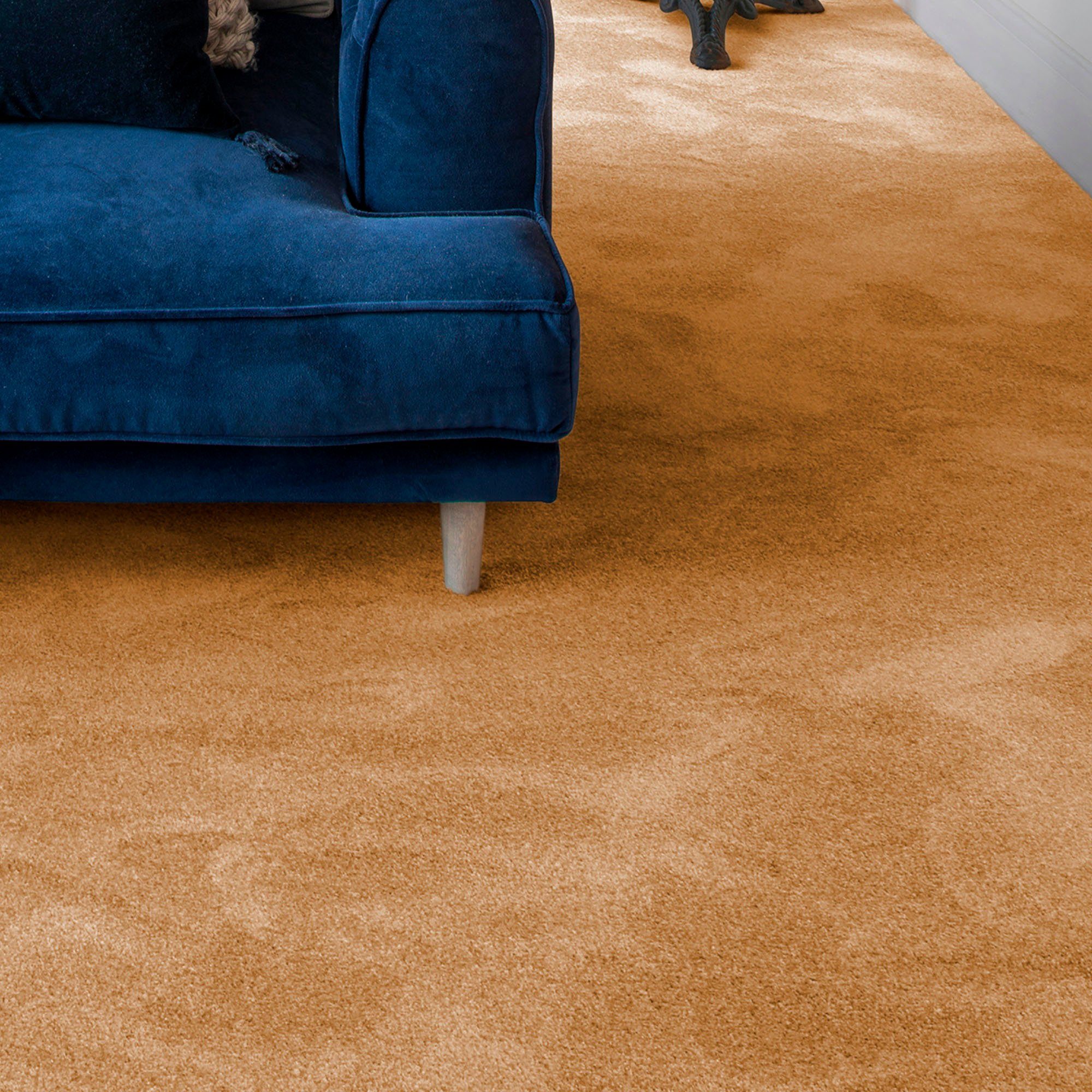 Teppichboden Velours Levin, Andiamo, rechteckig, Höhe: 10 mm, Uni Farben, Breite 400cm oder 500 cm, weiche Qualität, strapazierfähig