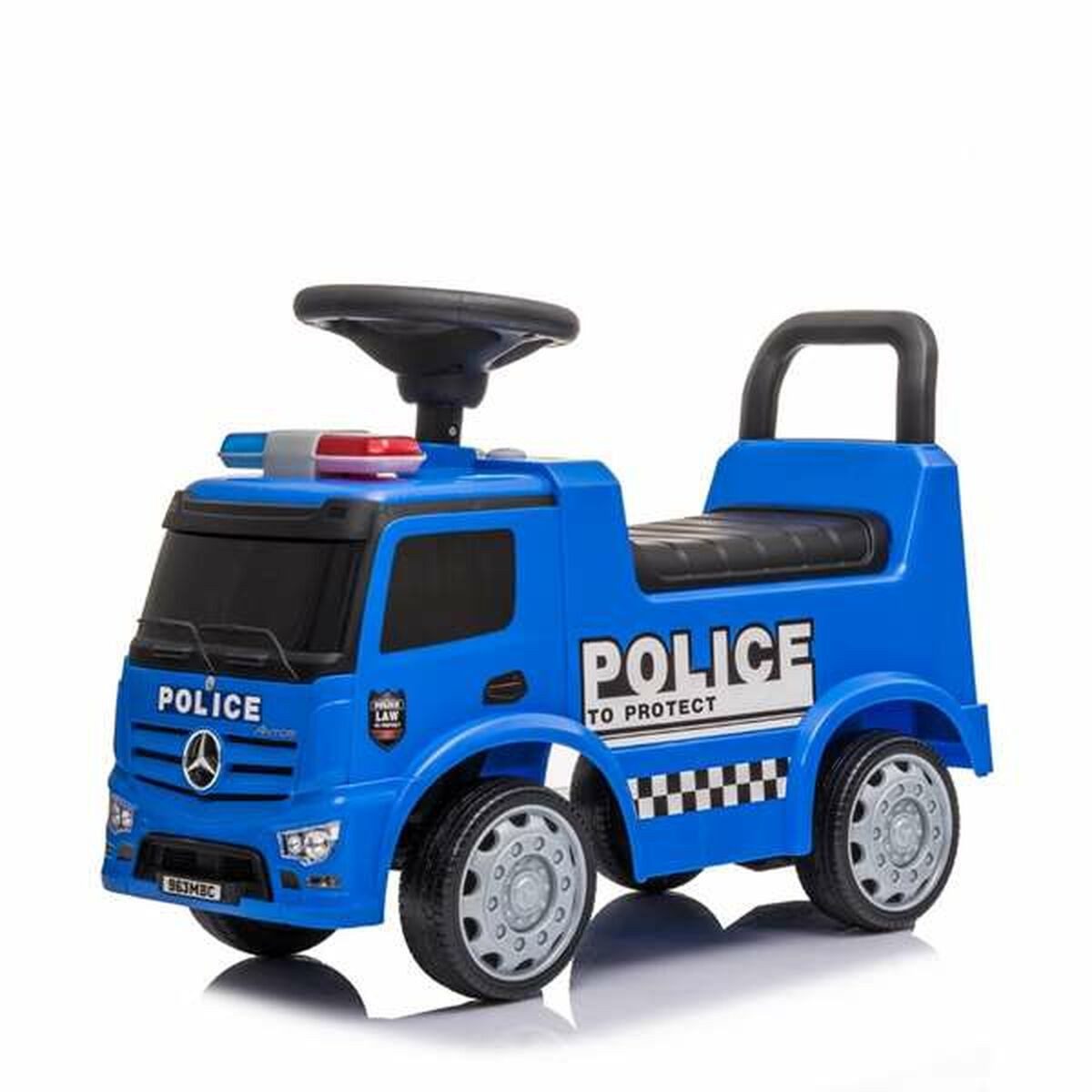 Mercedes Benz Rutscherauto Mercedes benz Rutschauto Mercedes Benz Truck Actros Police Blau