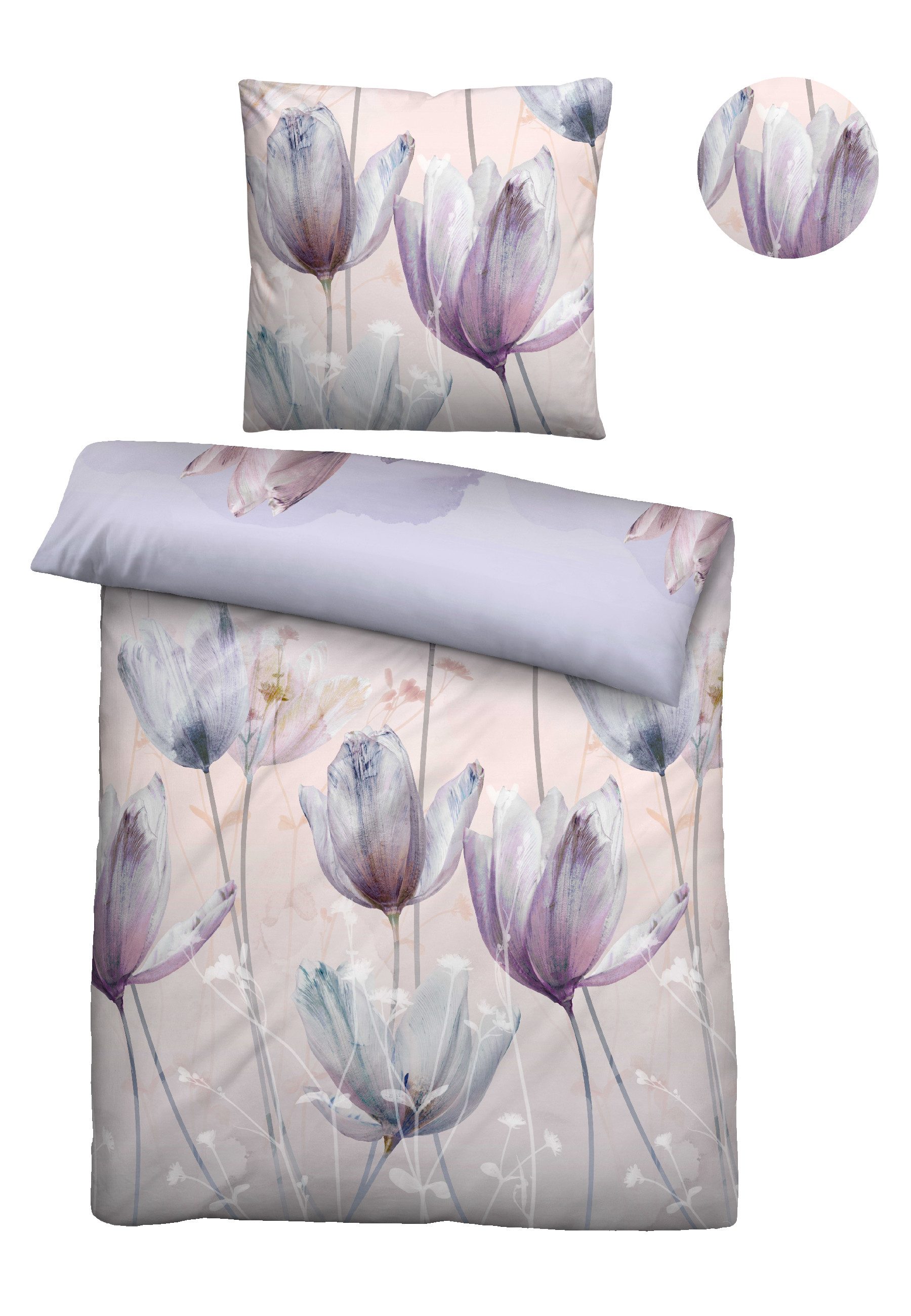 Biberna Bettwäsche 0614508, Mako-Satin, 2 teilig, günstig online kaufen
