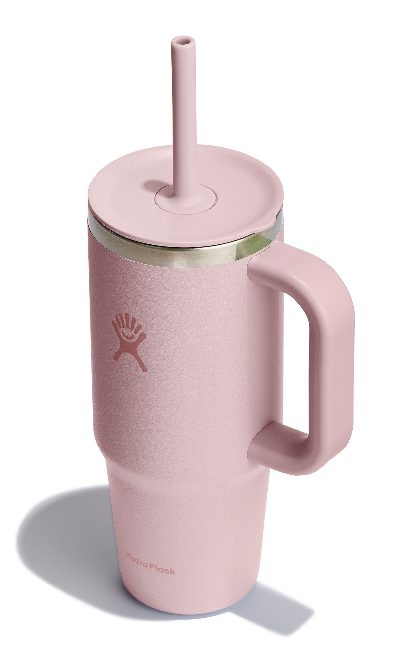 Hydro Flask Thermobecher All Around Travel Tumbler in den Größen 24 oz/ 32 oz / 40 oz, 1-tlg., Edelstahl, Thermo Cup mit Strohhalm, 709 ml/ 946 ml/ 1182 ml