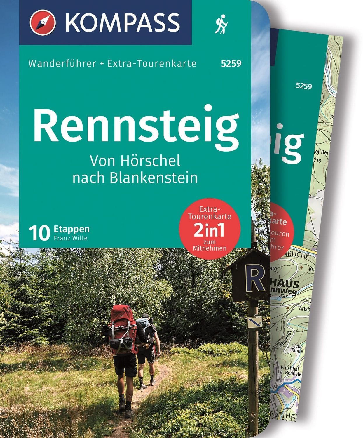 KOMPASS Wanderführer Rennsteig