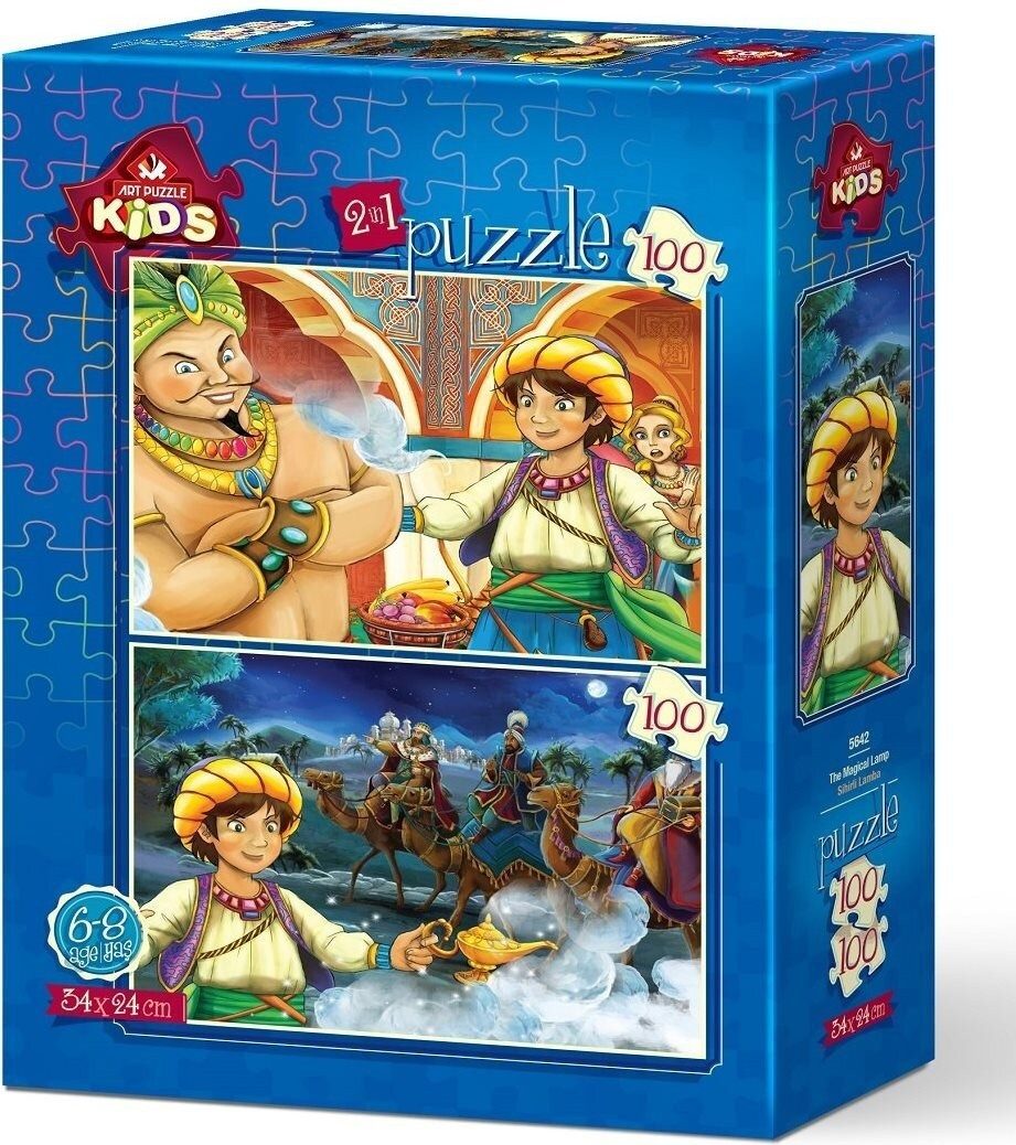 ART PUZZLE Puzzle ART PUZZLE Puzzle Aladin a kouzelná lampa 2x100 dílků, Puzzleteile