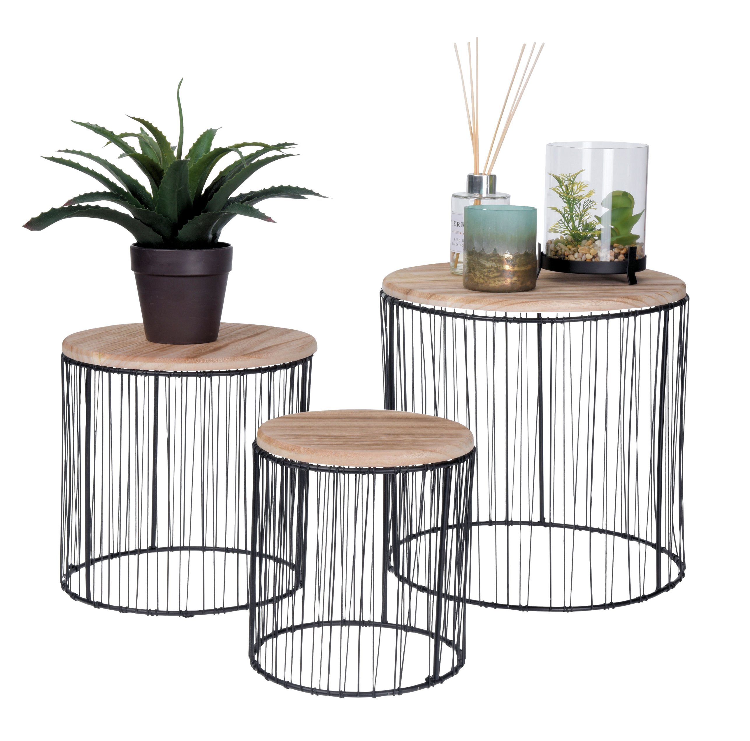 Spetebo Blumenhocker Metall Pflanzenständer 3er Set günstig online kaufen