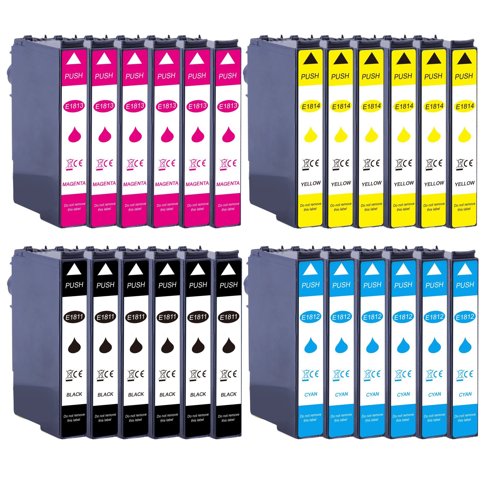 24er Multipack für Epson 18XL Tintenpatronen Set Tintenpatrone