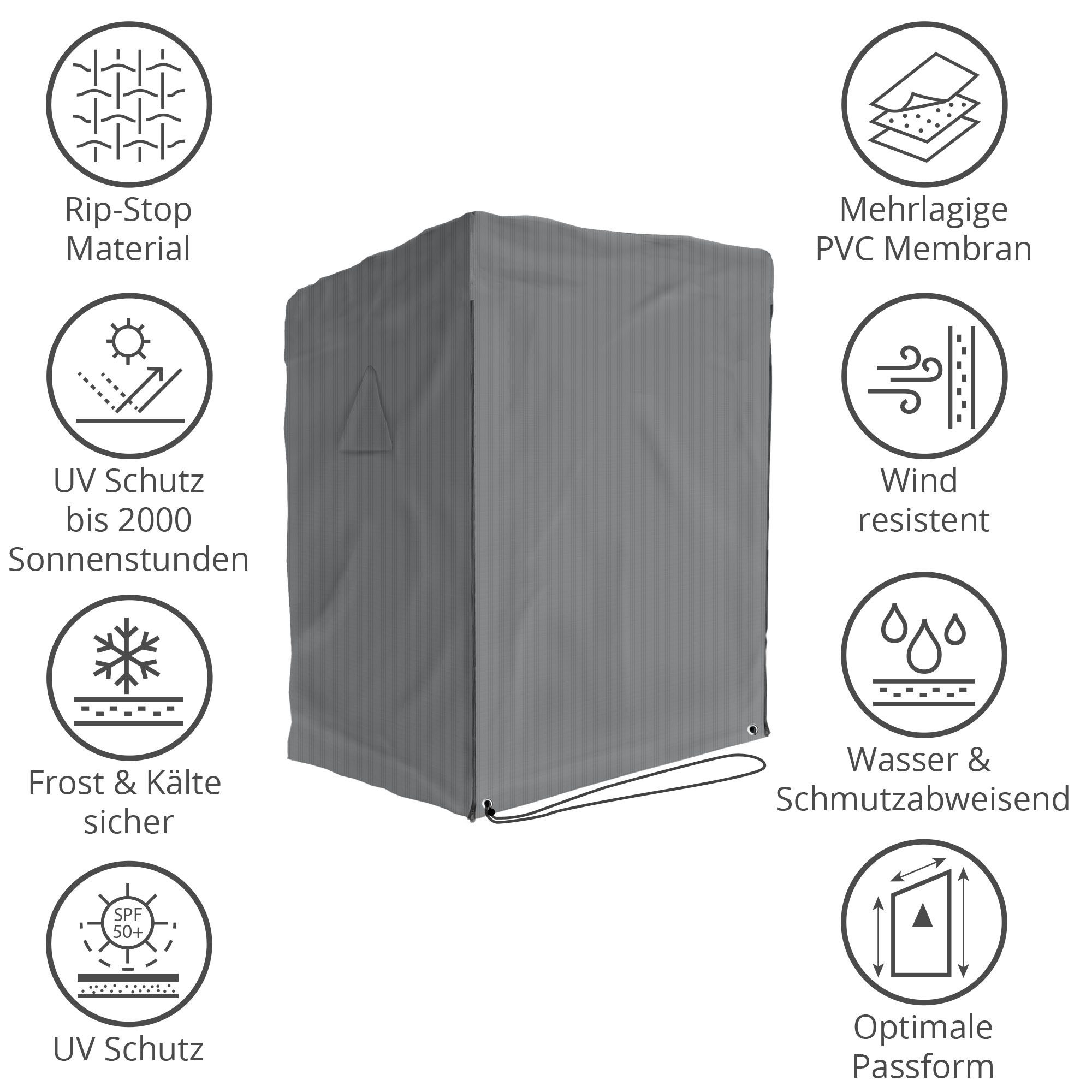 Sanzaro Strandkorb-Schutzhülle, RipStop-Technologie mit 600D Oxford Stoff, günstig online kaufen