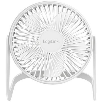 LogiLink Mini USB-Ventilator 15cm USB Schreibtischventilator, Schutzgitter, Drehzahlregelung