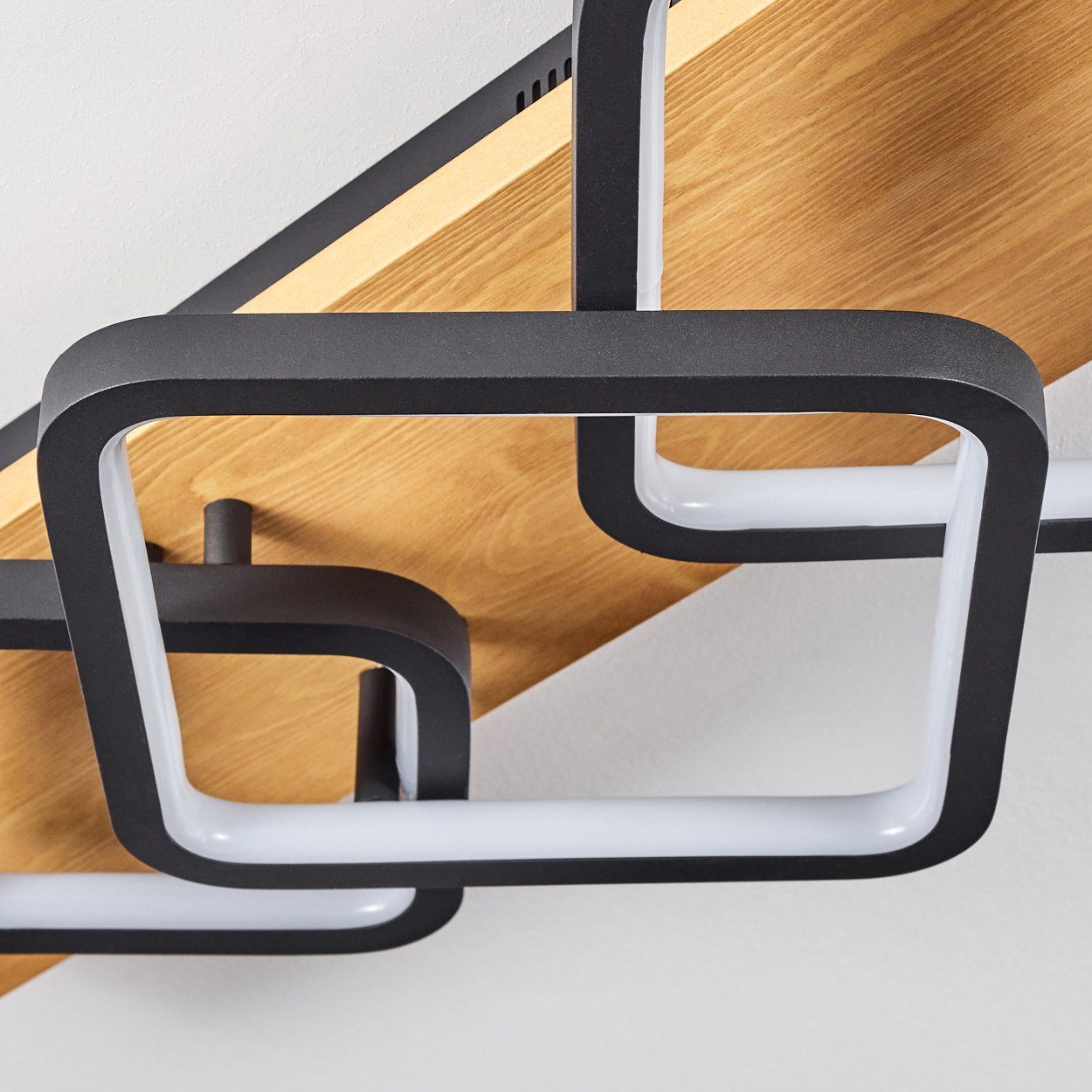 hofstein Deckenleuchte »Palermo« moderne Deckenlampe aus Metall/Holz