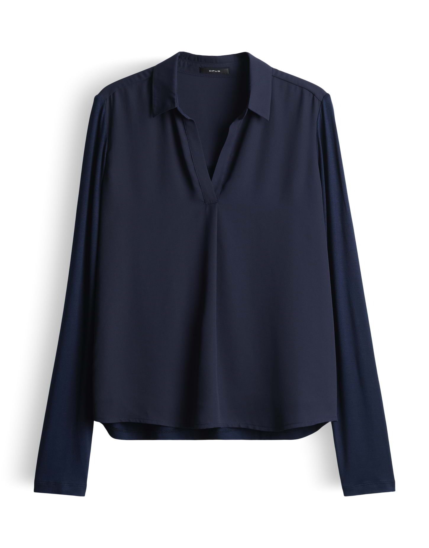OPUS Langarmbluse FLASTI FLASTI Regular Shirtbluse Umlegekragen, kleine Fal günstig online kaufen