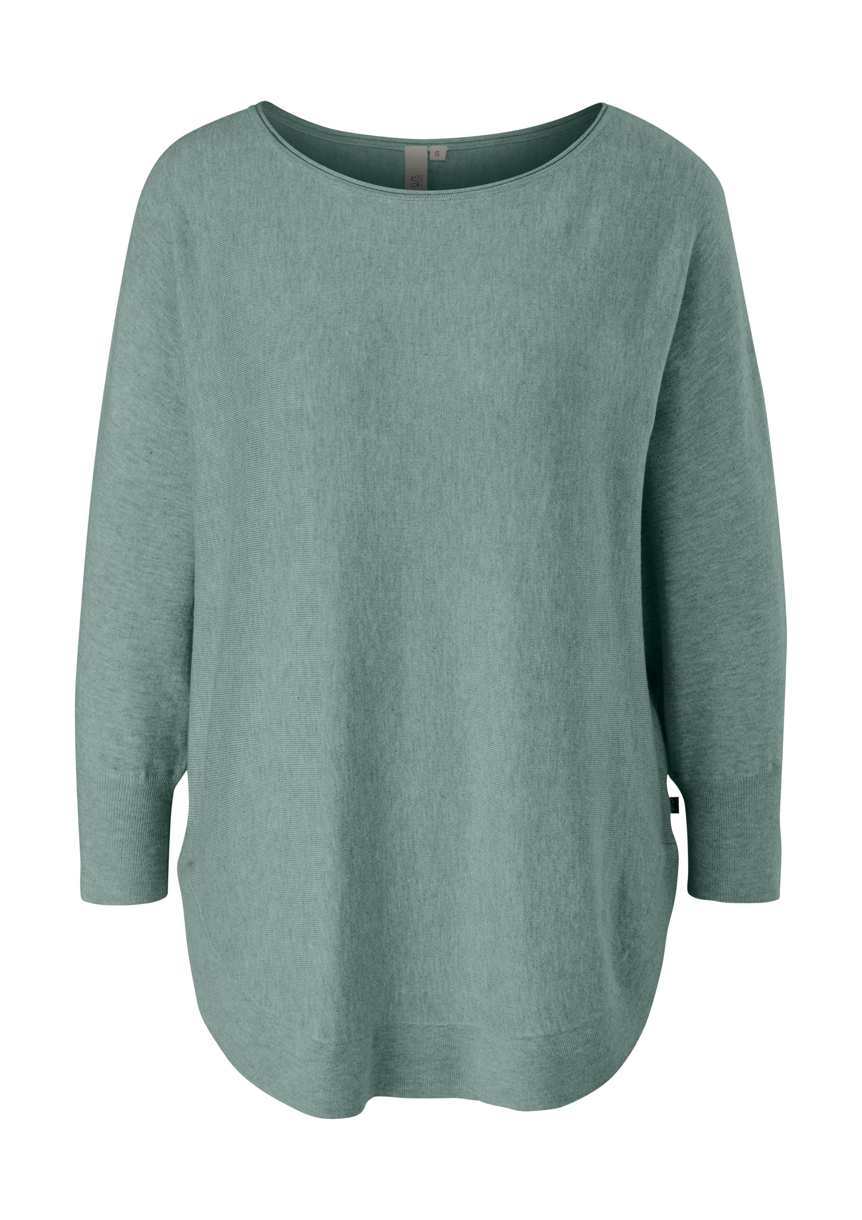 3/4 Arm-Pullover blue Fledermausärmeln green QS mit