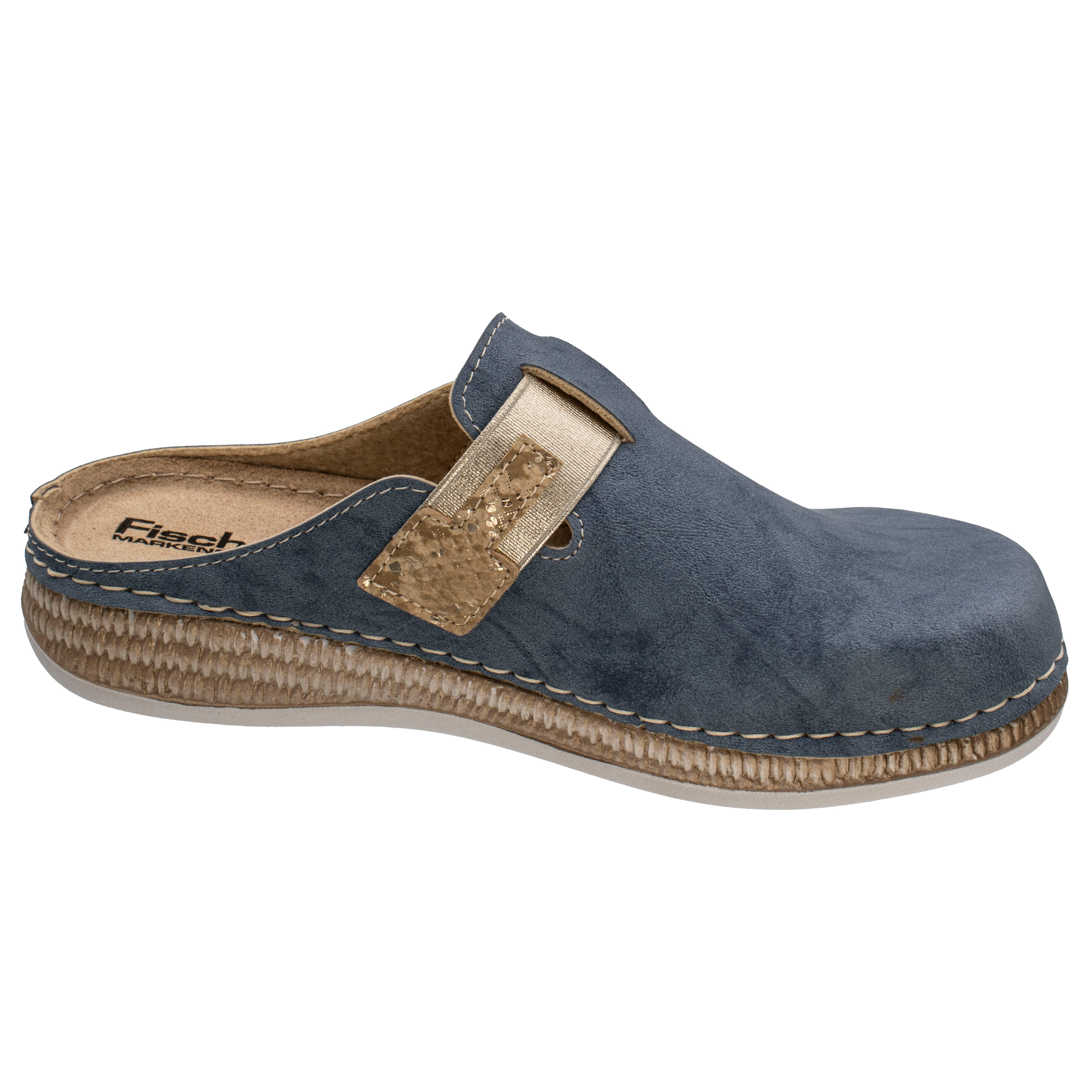 Fischer-Markenschuh Steffi Pantolette aus Vegano (Lederimitat), mit Fleecef günstig online kaufen