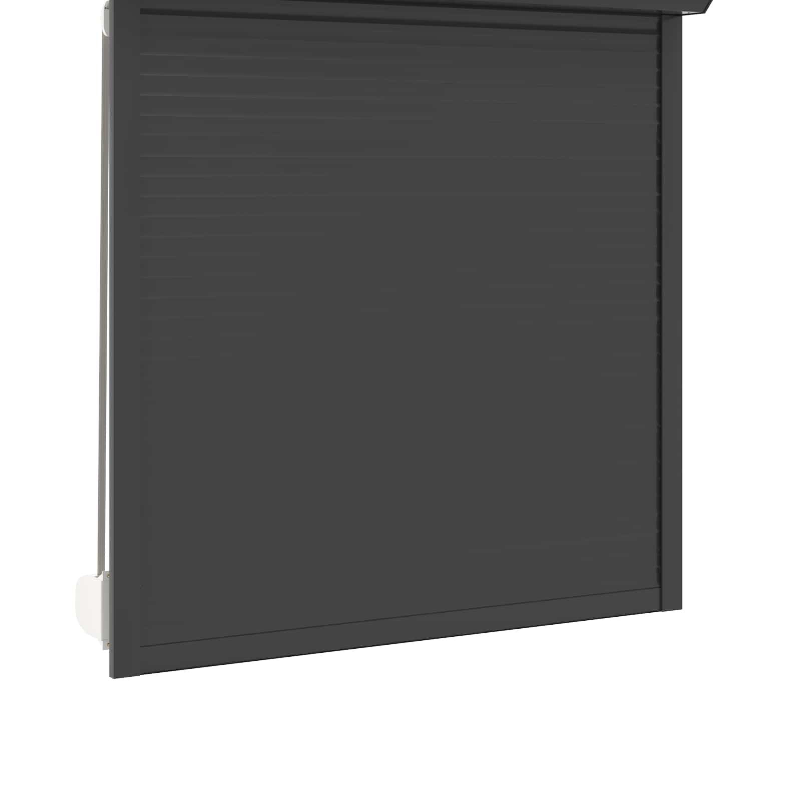 vidaXL Fensterladen Rollladen Anthrazit 130 x 140 cm Aluminium und Polyurethan, BxH: 14x140 cm, (1-St)