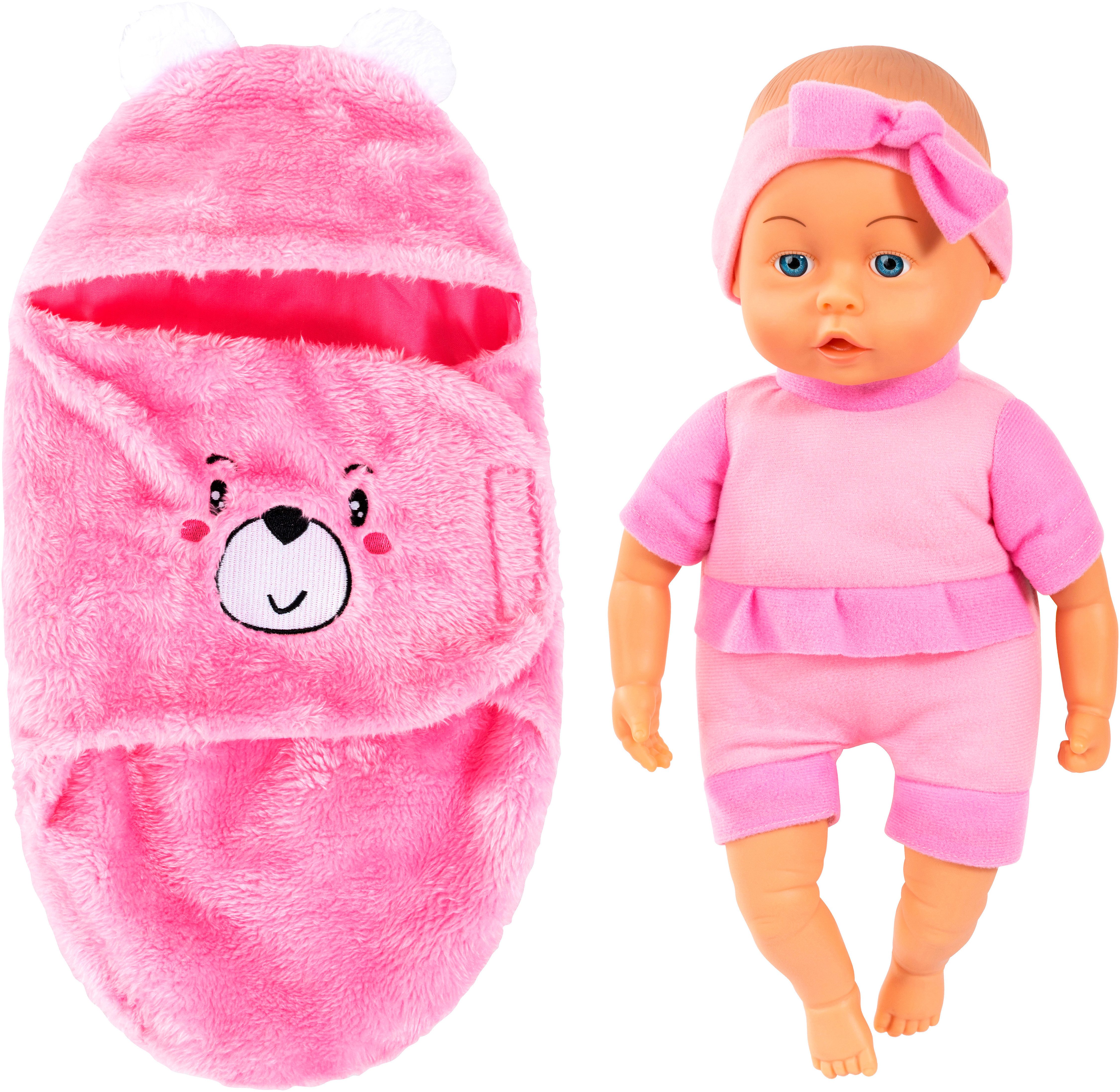Bayer Babypuppe mit Bademantel 35cm