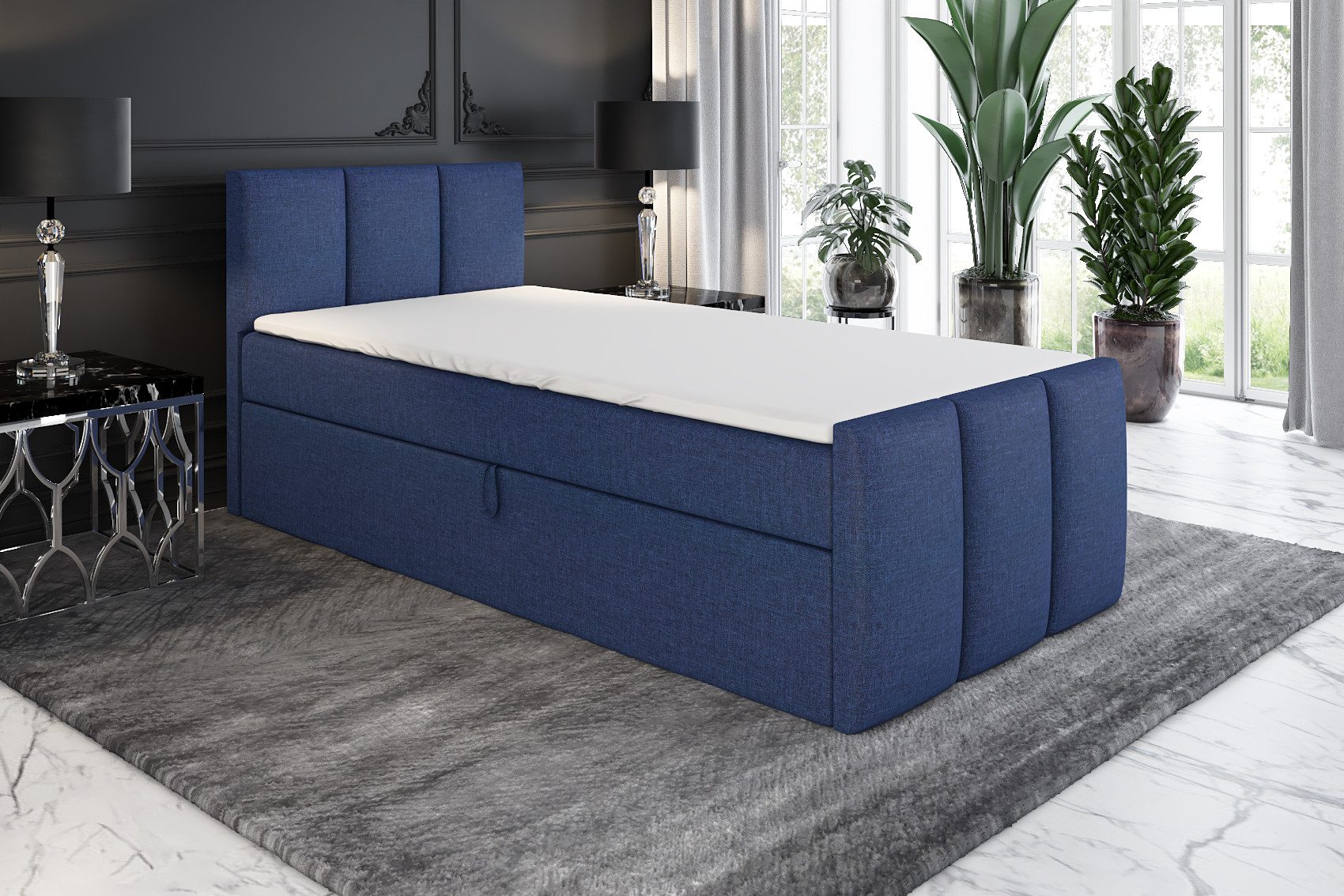A&J MöbelLand GmbH Boxspringbett Einzelbett MOREN günstig online kaufen