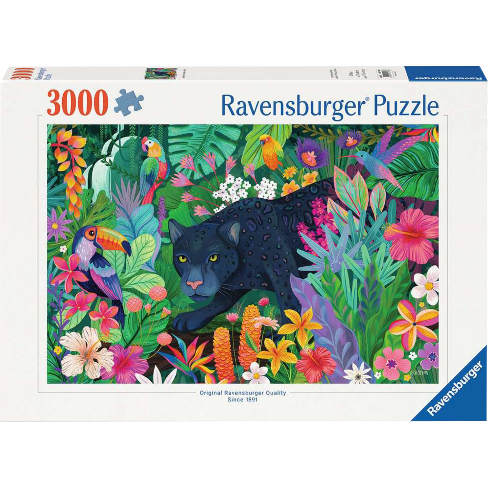 Ravensburger Puzzle Ravensburger Puzzle Panther im blühenden, 3000 Puzzleteile