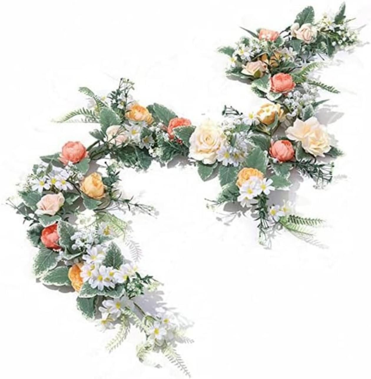 Kunstblumenstrauß osengirlanden künstliche Rosenranken,mit grünen Pflanzen, günstig online kaufen