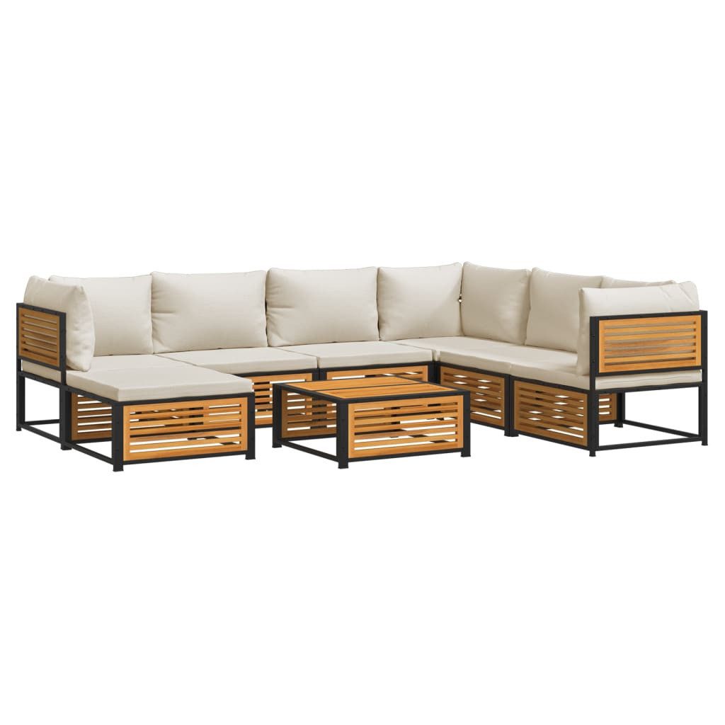 vidaXL Gartenlounge-Set 8-tlg. Garten-Sofagarnitur mit Kissen günstig online kaufen