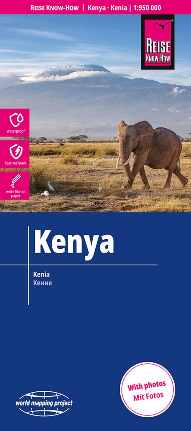 Reise Know-How Landkarte Kenia / Kenya (1:950.000) / Reise Know-How Map 7495