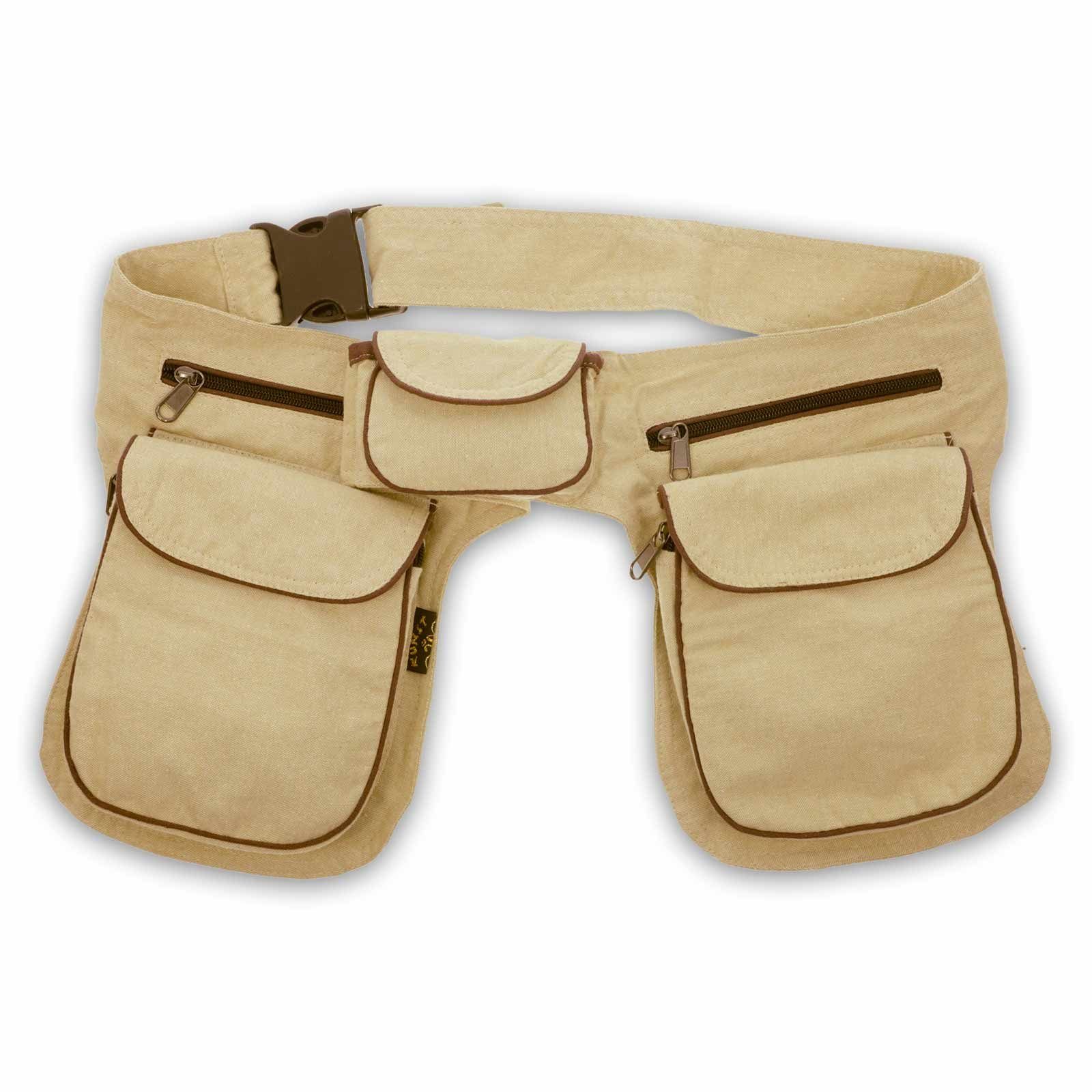 KUNST UND MAGIE Bauchtasche Doppel Bauchtasche Sidebag Gürteltasche Festival Hippie Hüfttasche – Bild 5 von 5