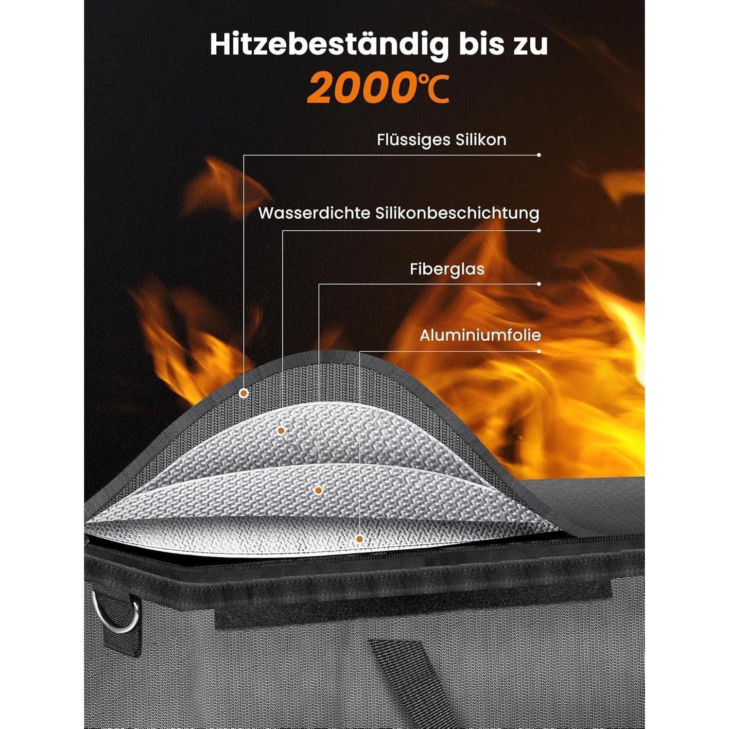 LuxusKollektion Akku-Schutzhülle E-Bike Akku Tasche Schutz feuerfeste Box für akkus dokumententasche