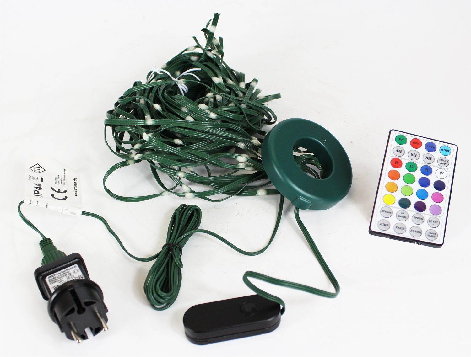 Arnusa LED-Lichterkette Smarte Weihnachtsbaumbeleuchtung RGB effekte und viele Farben, 304-flammig, für Innen und Außen